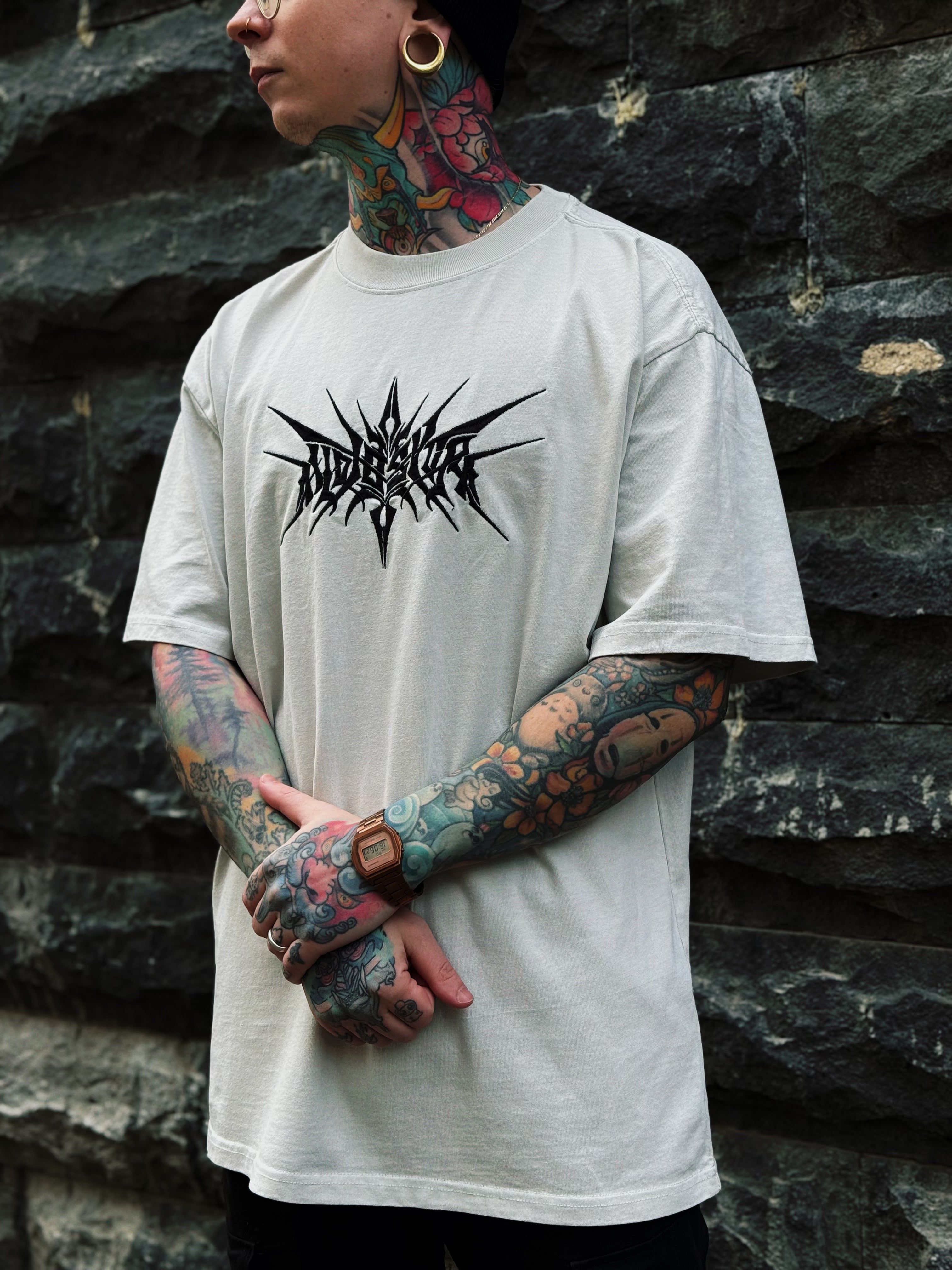 Audiosvora Oversized T-Shirt — Dark (Embroidered)