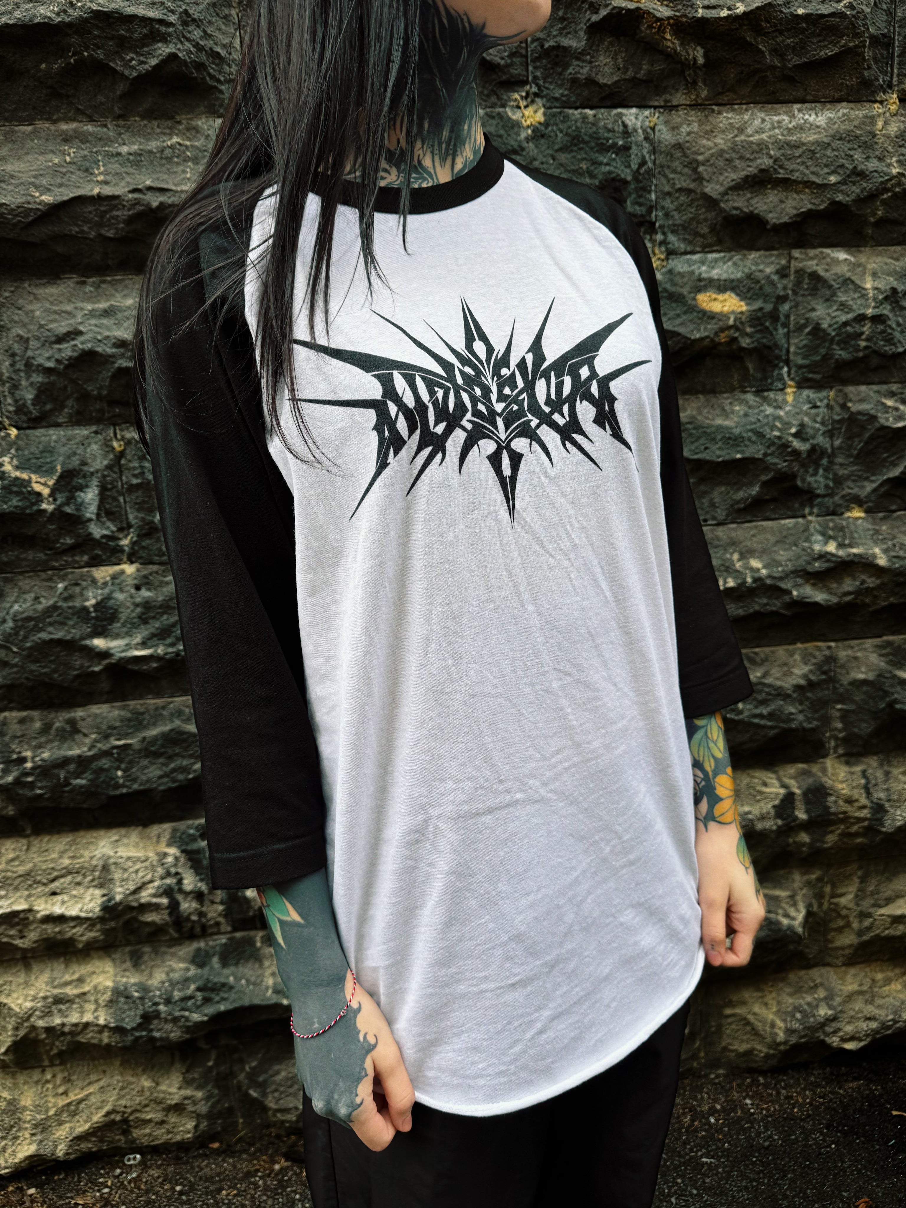 Audiosvora Raglan 3/4 Sleeve Shirt — Dark Logo