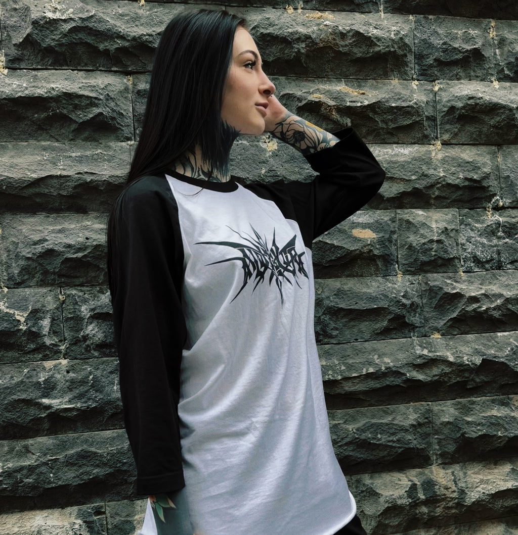 Audiosvora Raglan 3/4 Sleeve Shirt — Dark Logo
